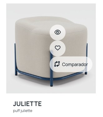 Tarjeta de producto con el icono Comparador