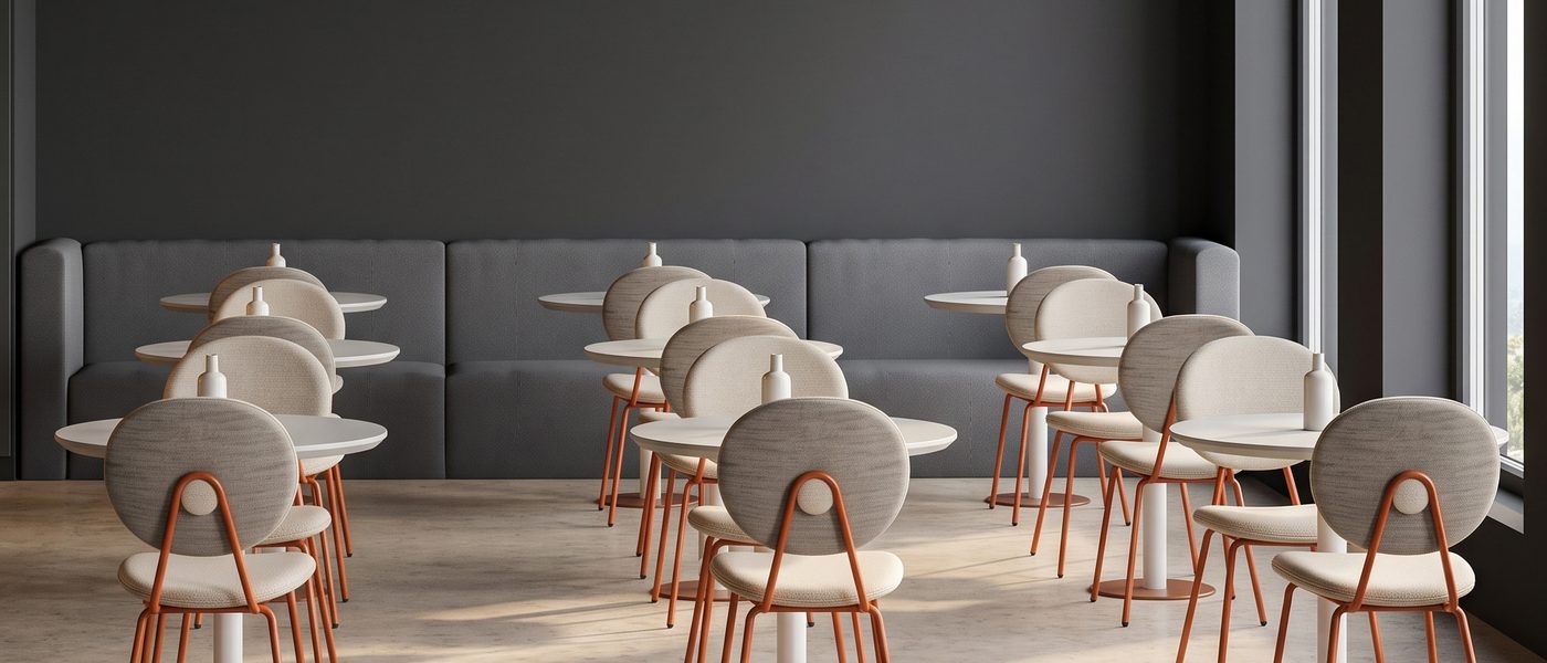 Restaurante con sillas tapizadas ROCO